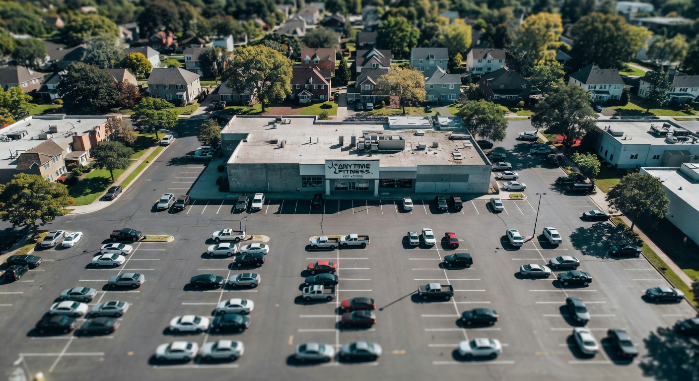 Anytime Fitness local market density visual