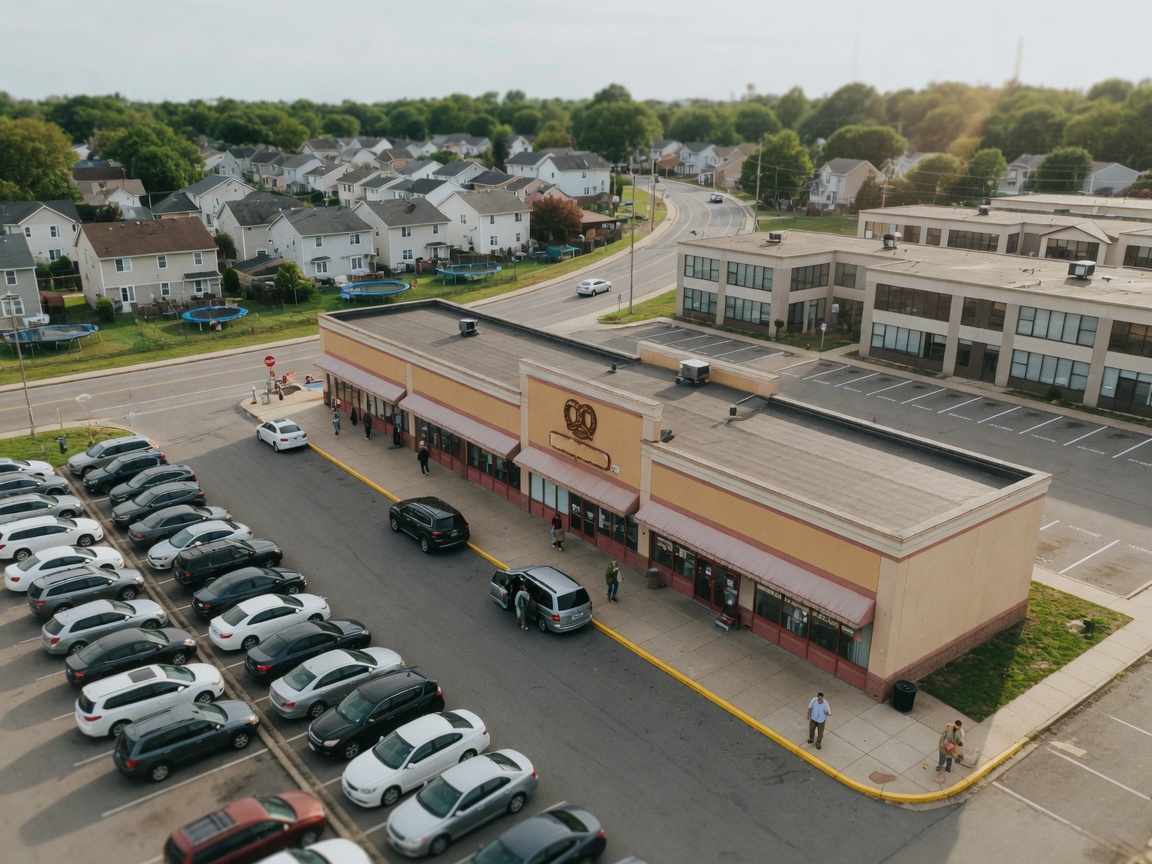 Auntie Anne's route-density visual