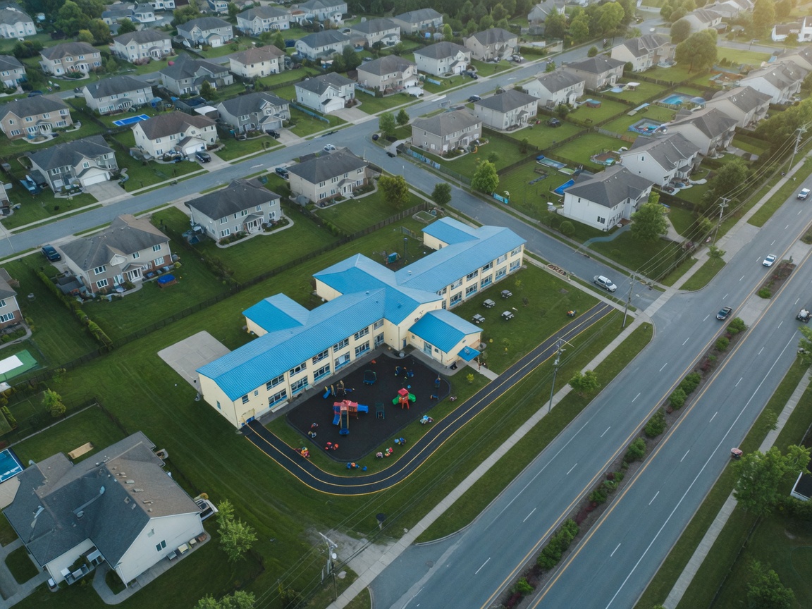 Kiddie Academy route-density visual
